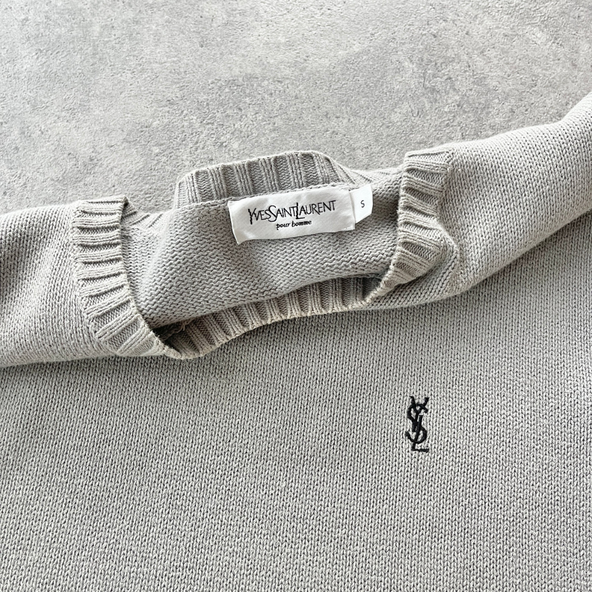 Pull Vintage YSL Gris - Taille S