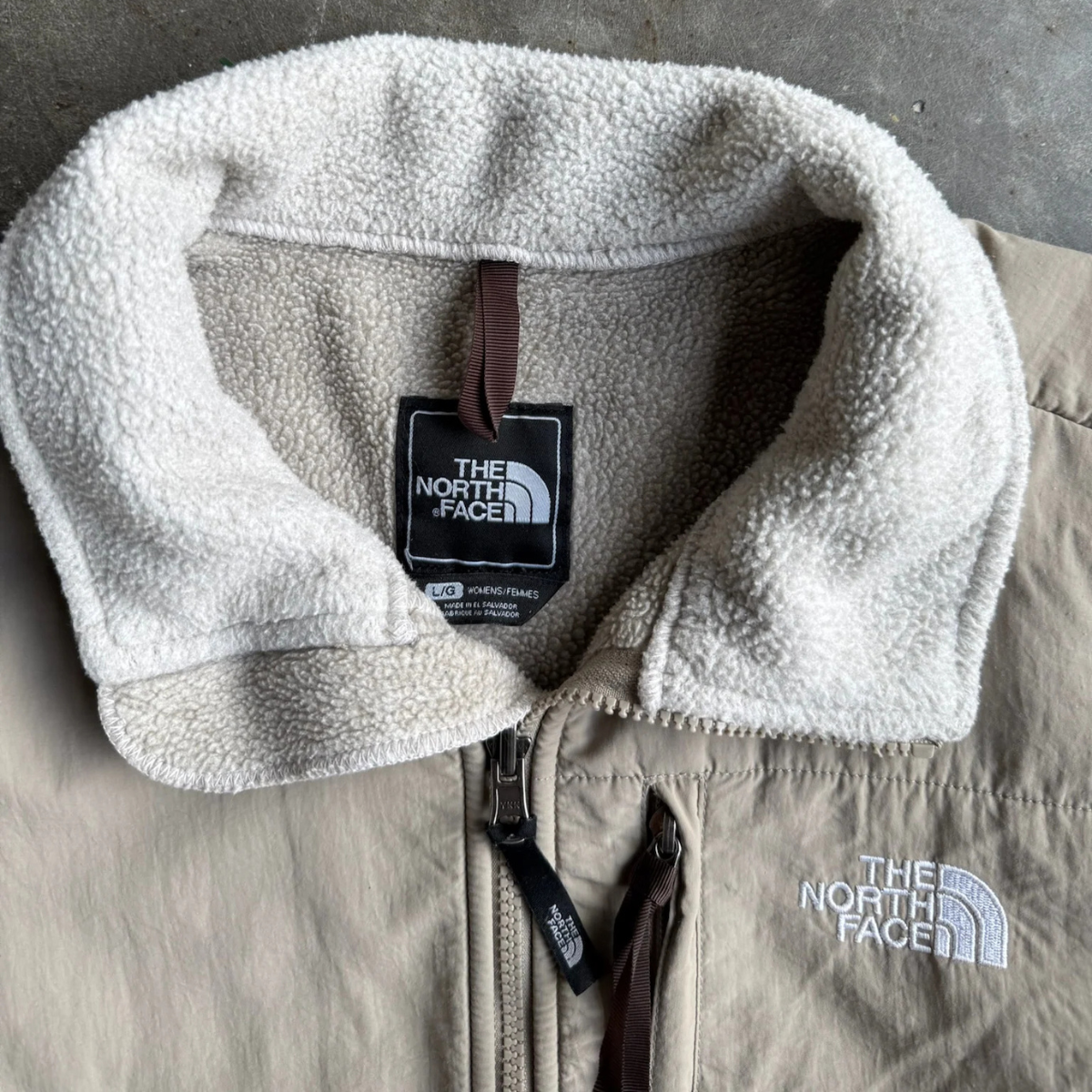 Polaire The North Face Blanche Beige - Taille M