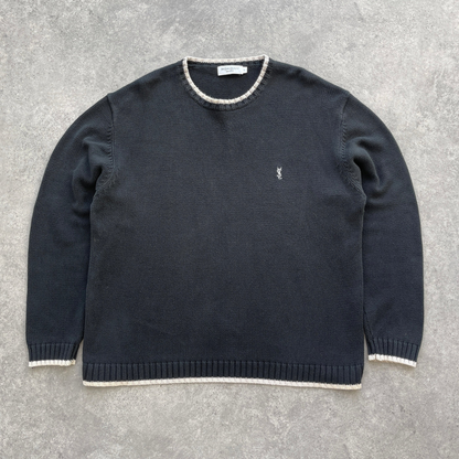 Pull Vintage YSL Noir - Taille XL